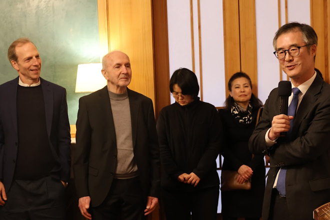 Abendessen in der Residenz des Botschafters anlässlich des 60-jährigen Jubiläums der Deutsch-Koreanischen Gesellschaft